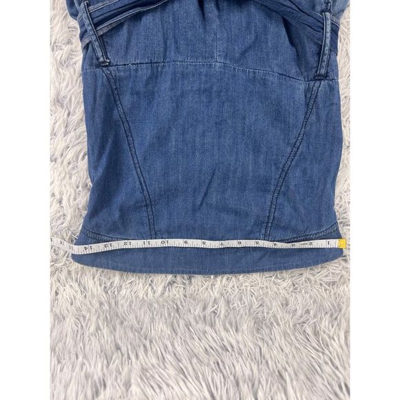 Celebrity Pink Jeans Denim Dress Womans Medium Strapless Belted Romper NWT - Picture 4 of 7